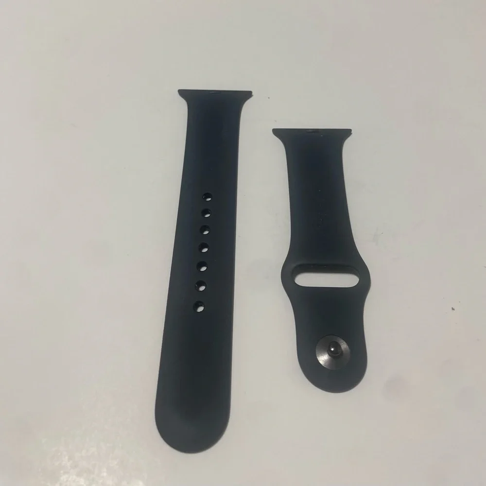 New Authentic Apple Watch 40mm Black Sport Band - S/M